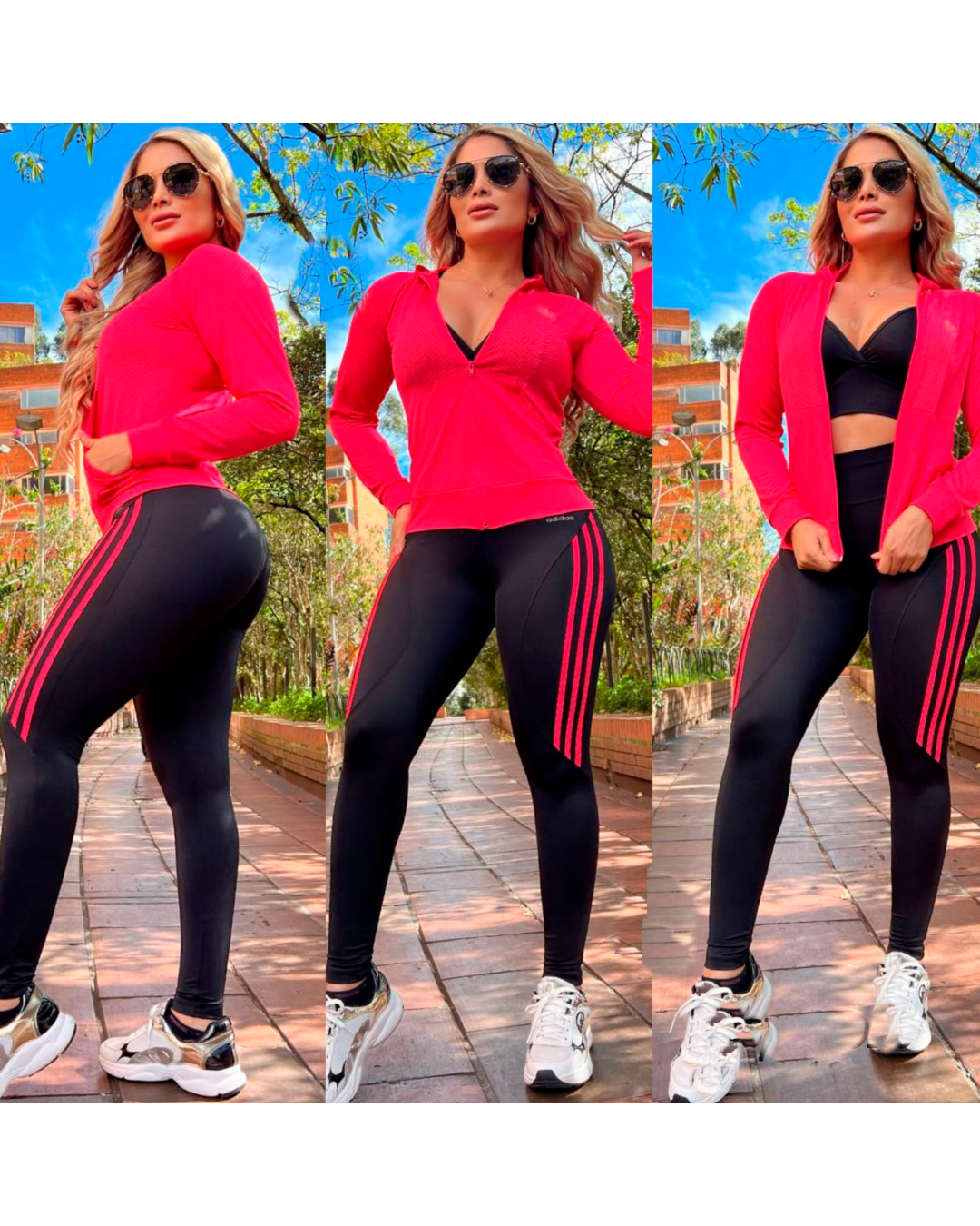 Conjunto Deportivo Chaqueta con Capota y Leggings
