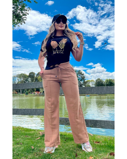 Conjunto Deportivo Camiseta y Sudadera Oversize