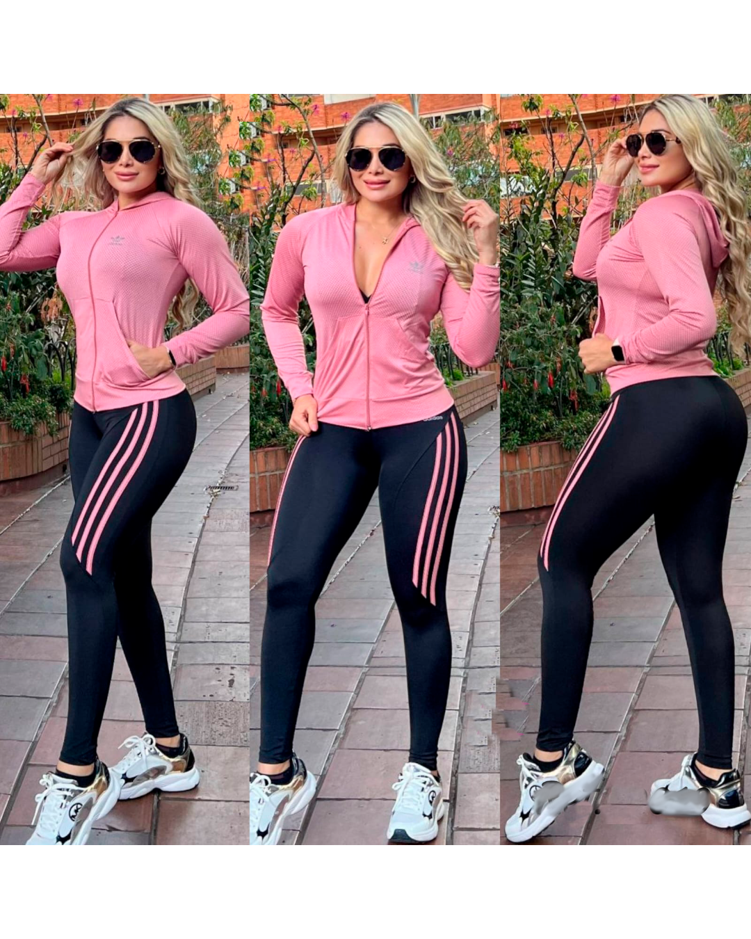 Conjunto Deportivo Chaqueta con Capota y Leggings