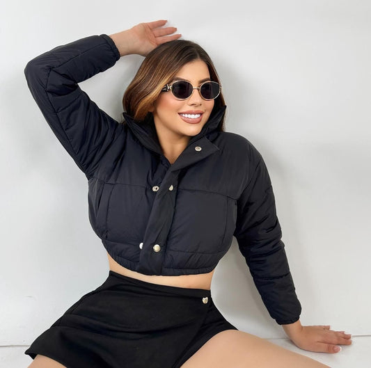 Chaqueta Crop Acolchada