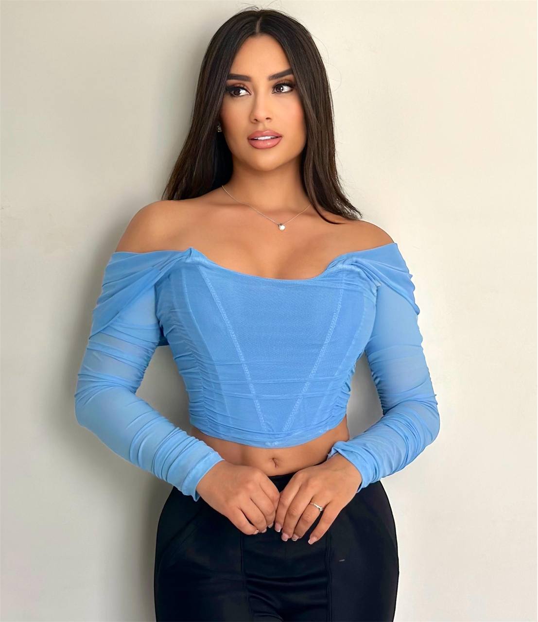Top Corset "Gala" en Mesh