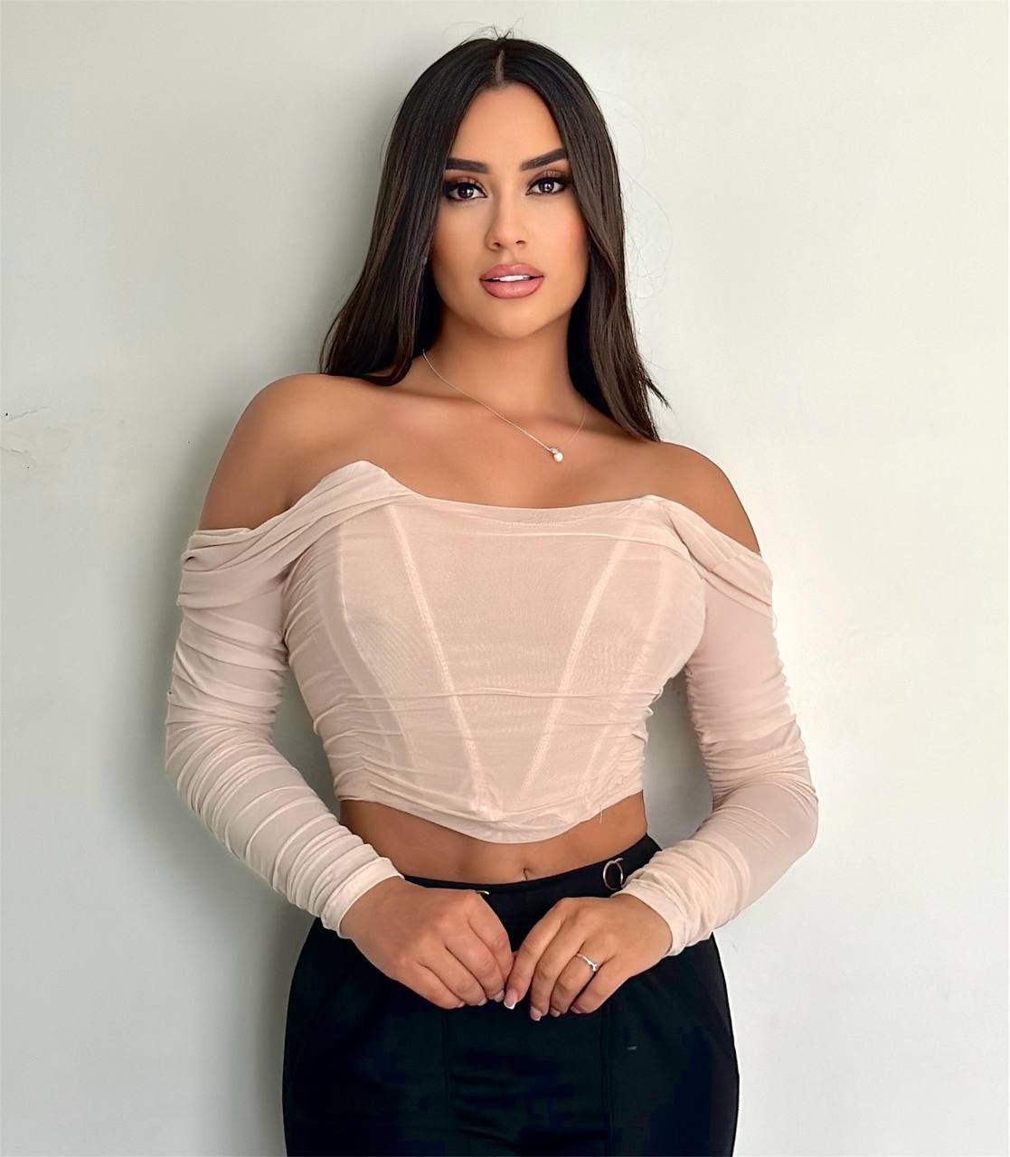Top Corset "Gala" en Mesh