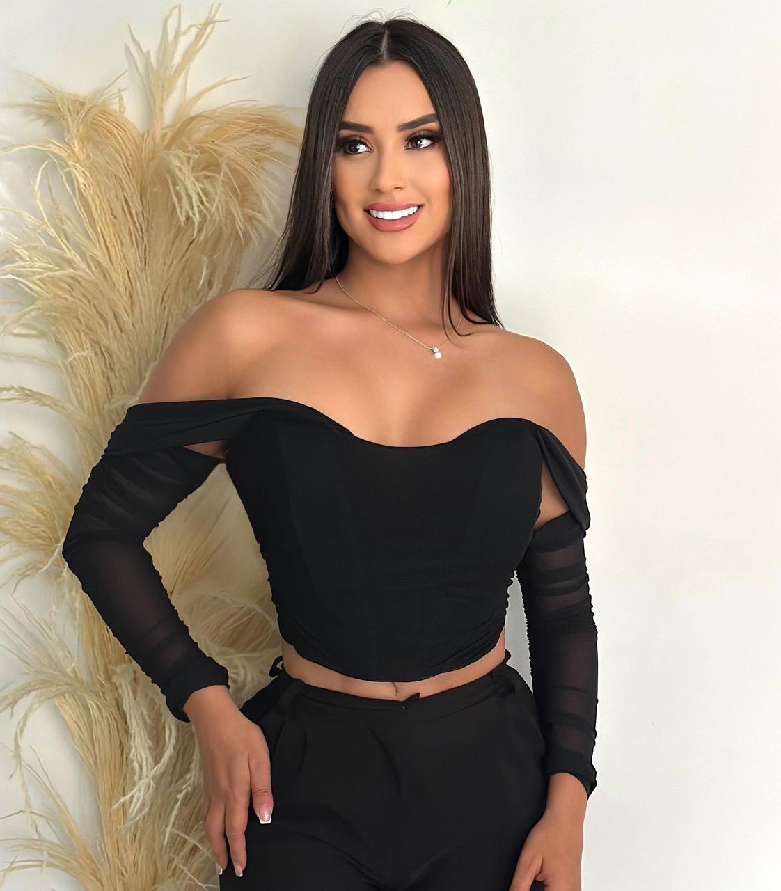 Top Corset "Gala" en Mesh