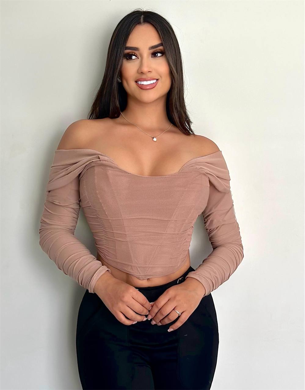 Top Corset "Gala" en Mesh