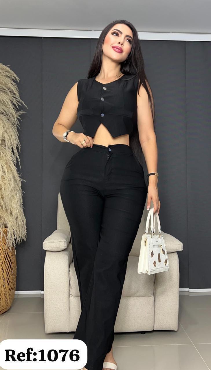 Conjunto Elegante Chaleco y Pantalón