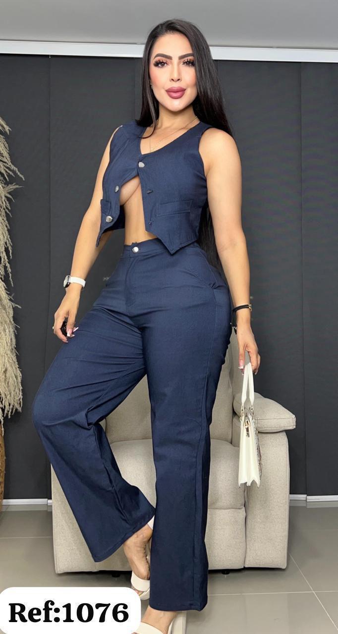 Conjunto Elegante Chaleco y Pantalón