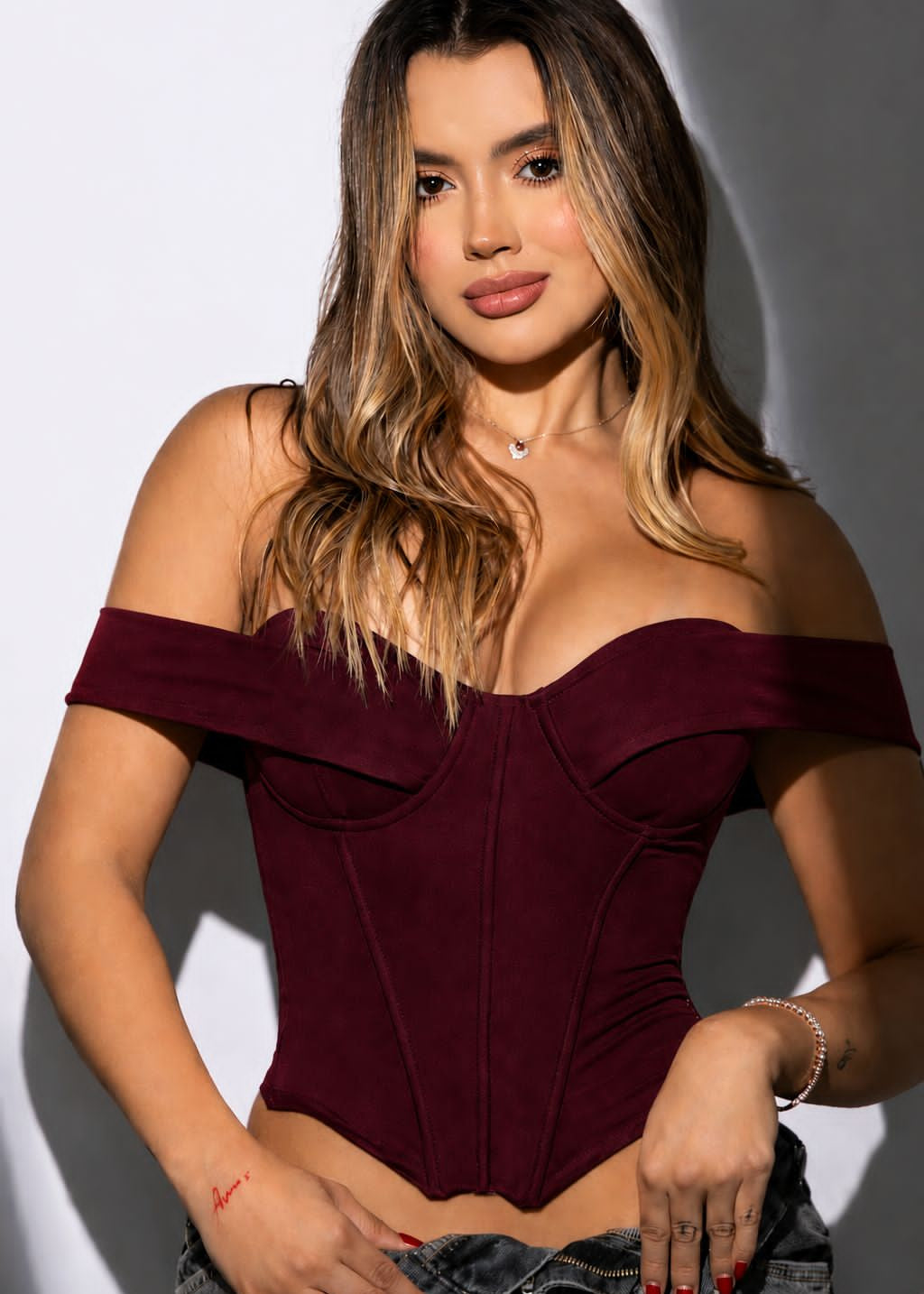 Blusa Corset Off Shoulder