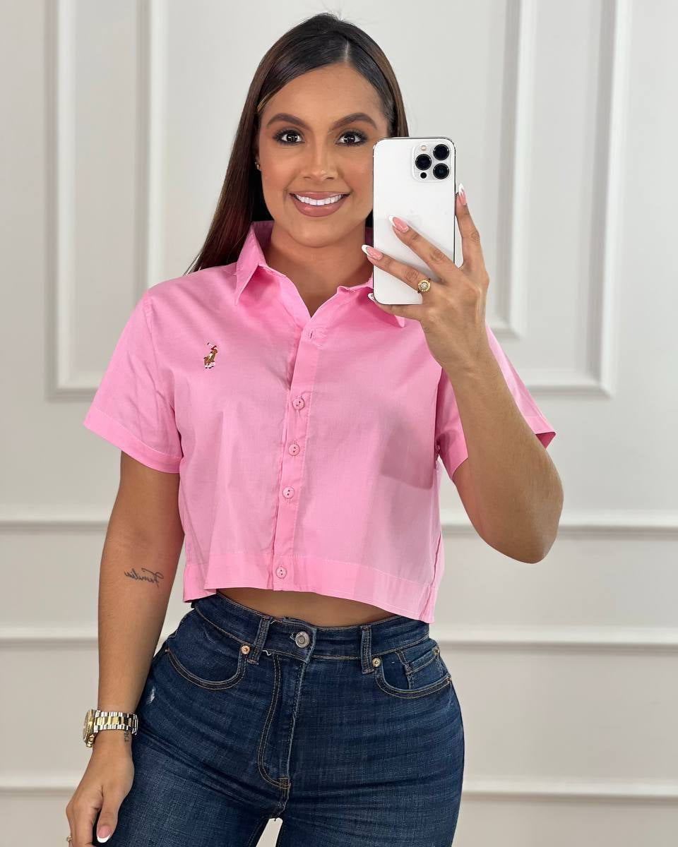 Blusa Crop Top Elegante para Mujer