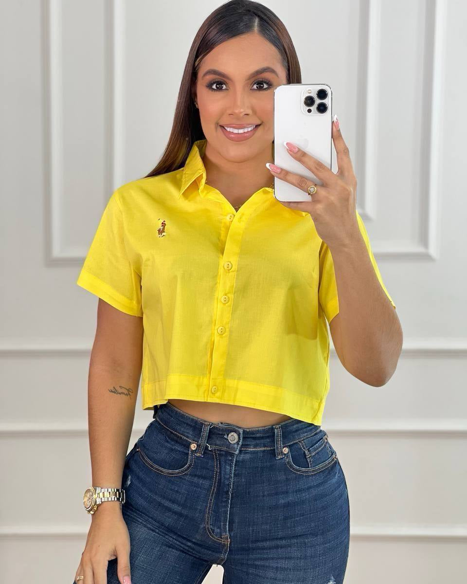 Blusa Crop Top Elegante para Mujer