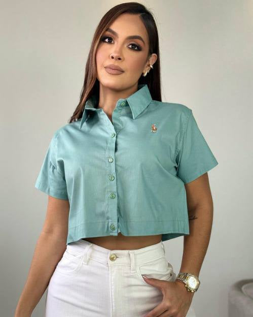 Blusa Crop Top Elegante para Mujer