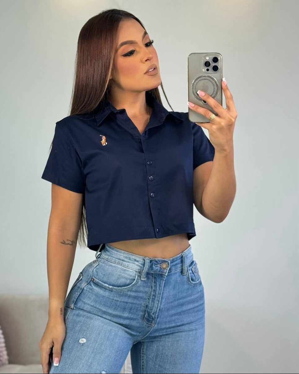 Blusa Crop Top Elegante para Mujer