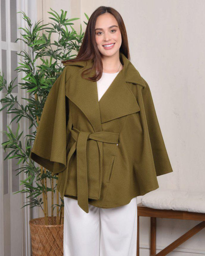 Capa Gabán Elegante con Cinturón