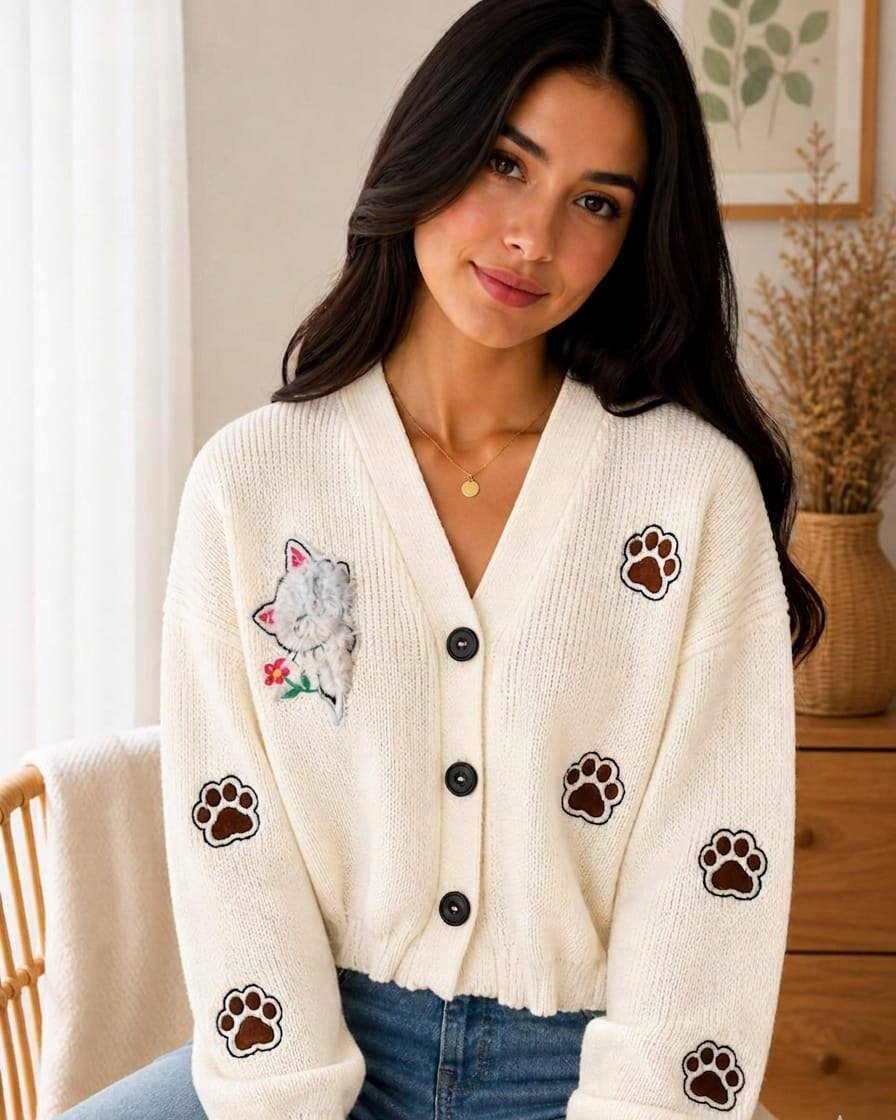 Cardigan Tejido