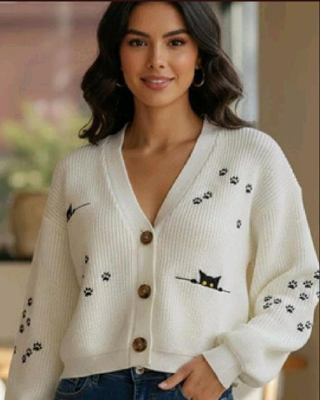 Cardigan Tejido