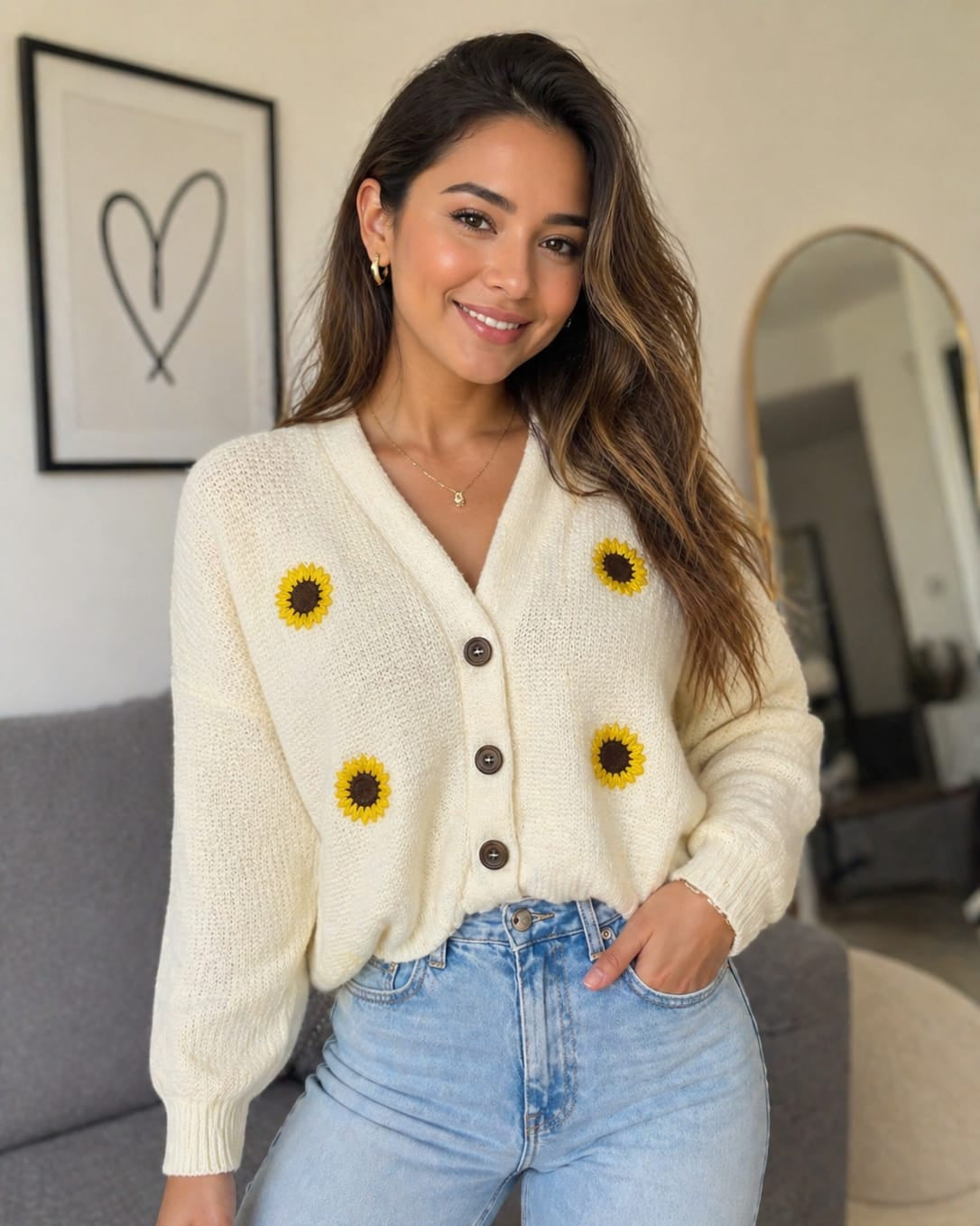 Cardigan Tejido