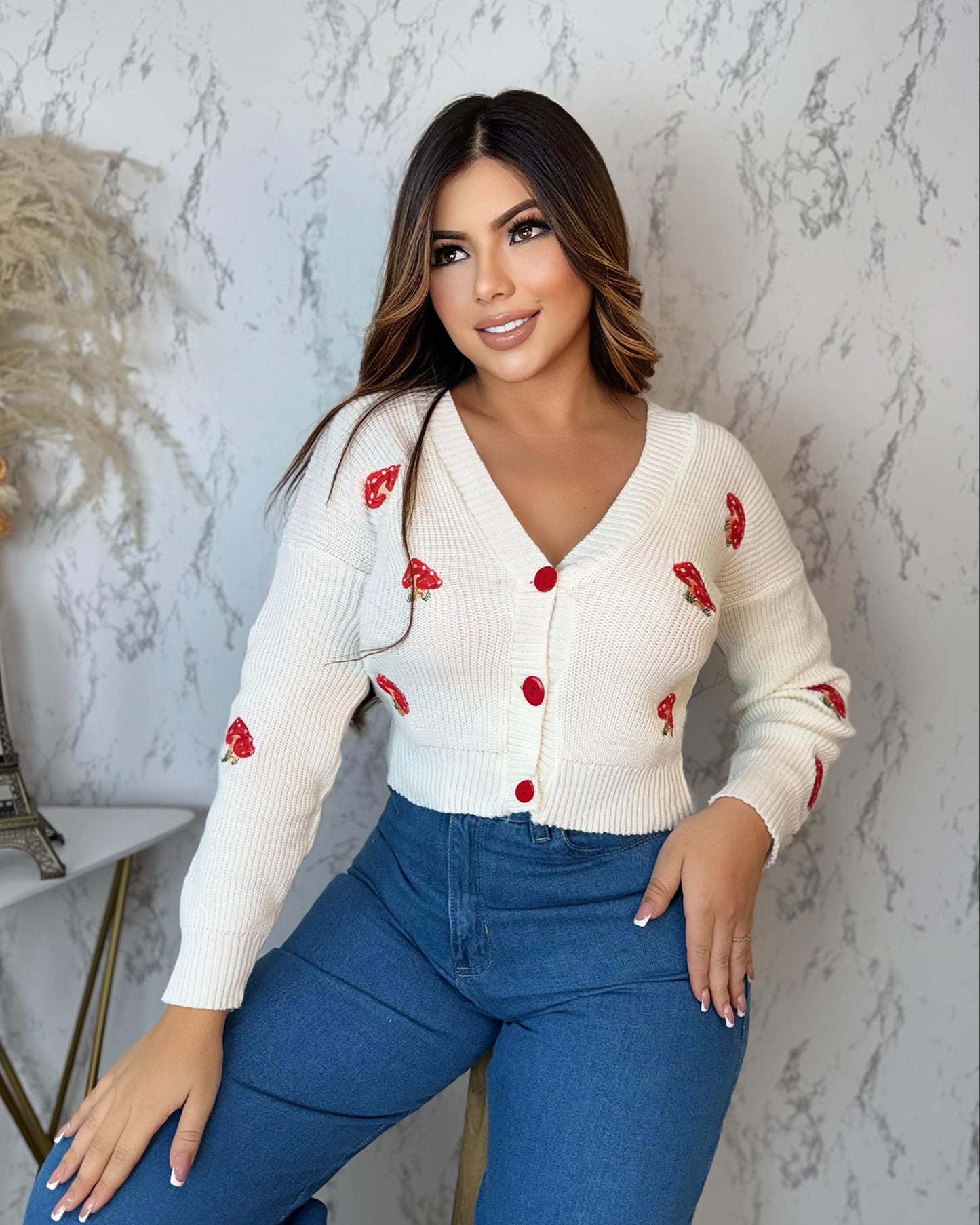 Cardigan Tejido