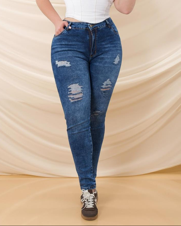 Jeans Skinny para Mujer Tallas Grandes
