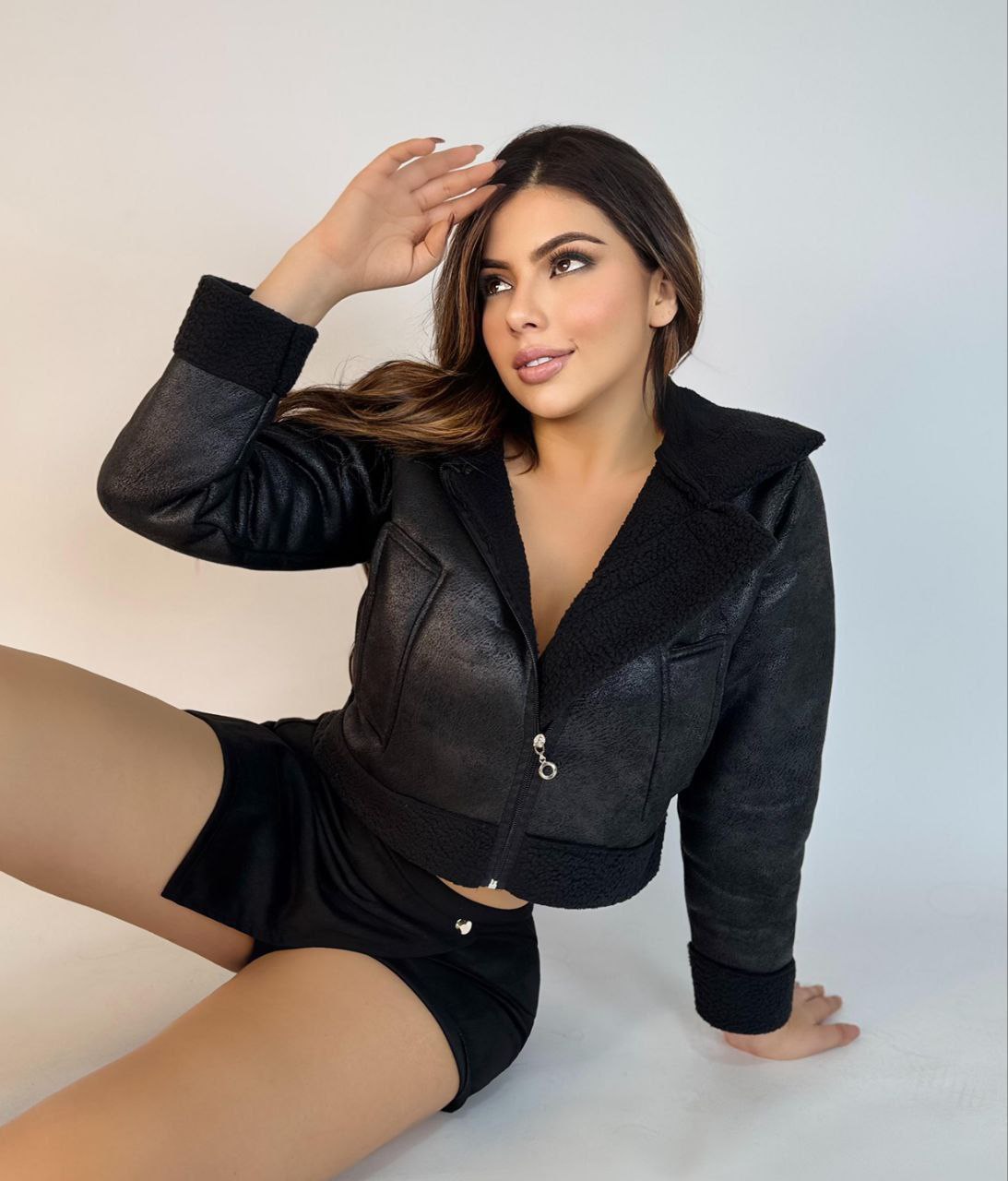 Chaqueta Tipo Aviador Peluche