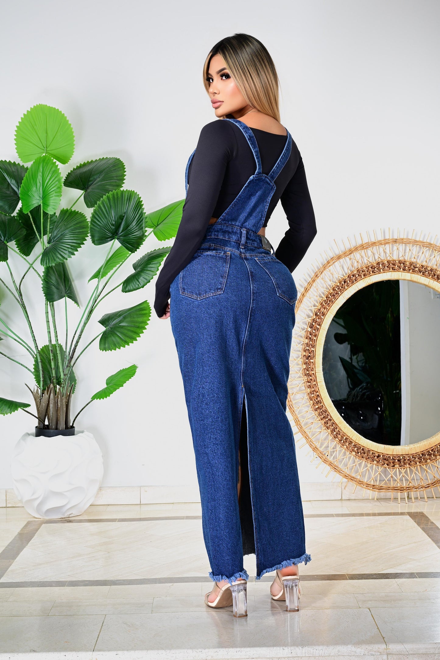 Overol Falda Larga en Jean