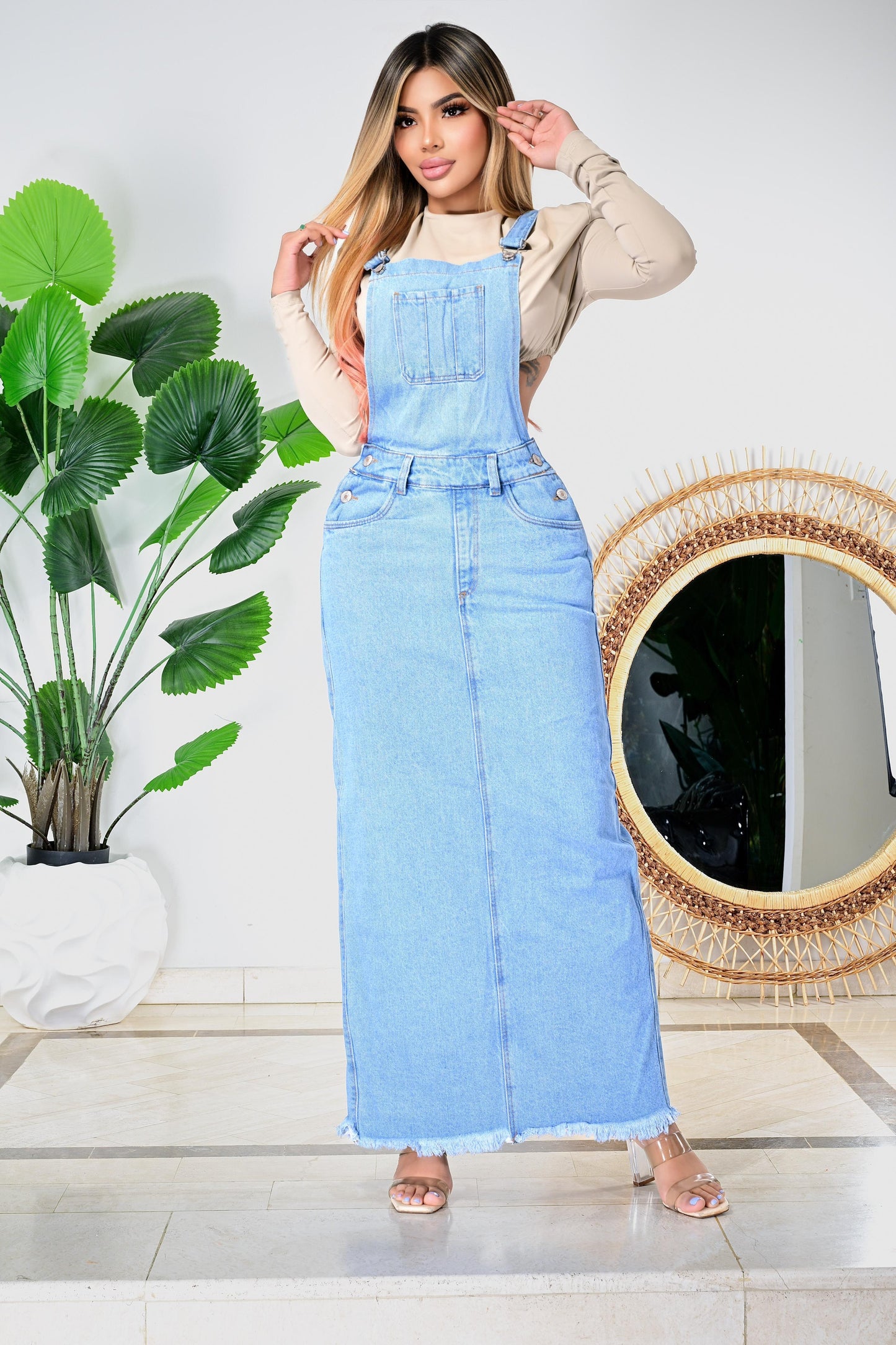 Overol Falda Larga en Jean