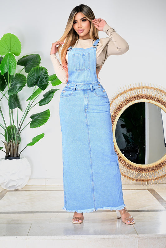 Overol Falda Larga en Jean