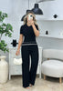 Conjunto 2 Piezas Pantalón Palazzo Tiro Alto + buzo