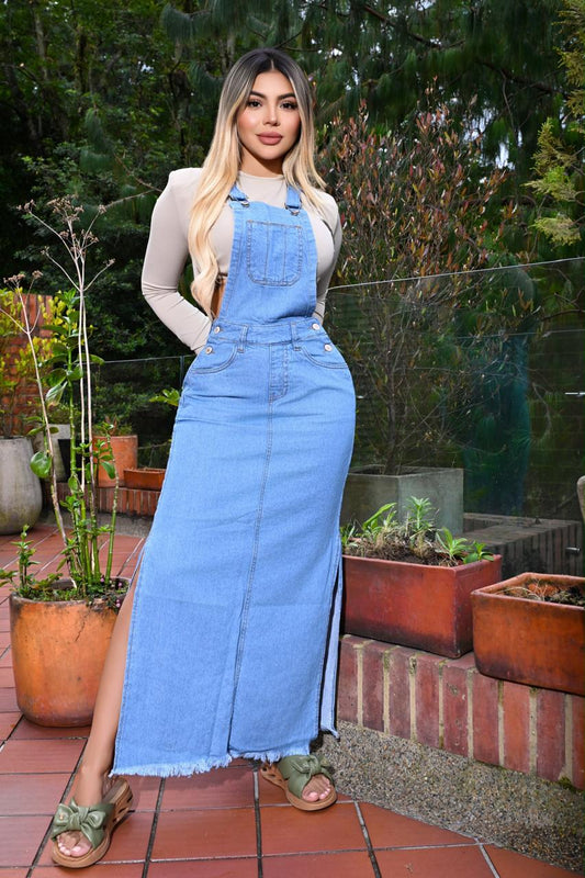 Overol Falda Larga en Jean