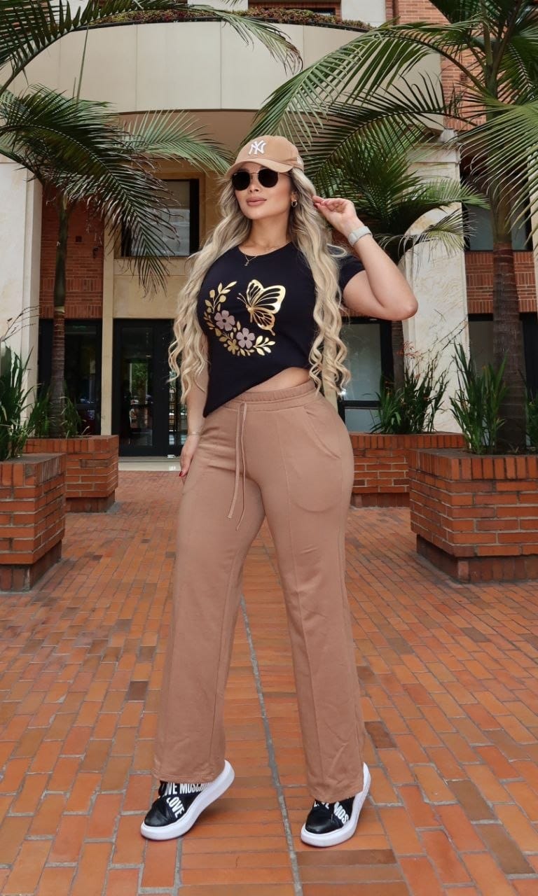 Conjunto Deportivo Camiseta y Sudadera Oversize