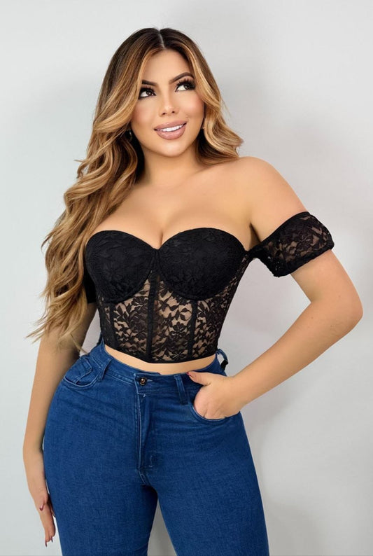 Top Corsetero con diseño